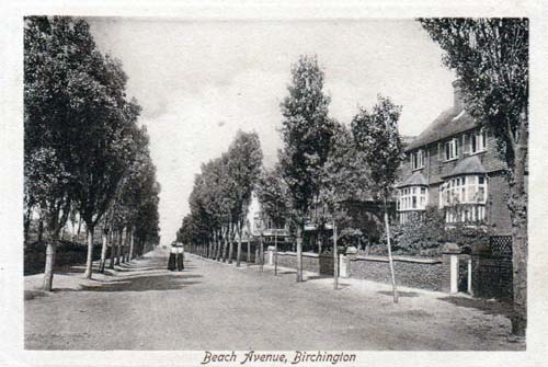 Looking South along Beach Avenue